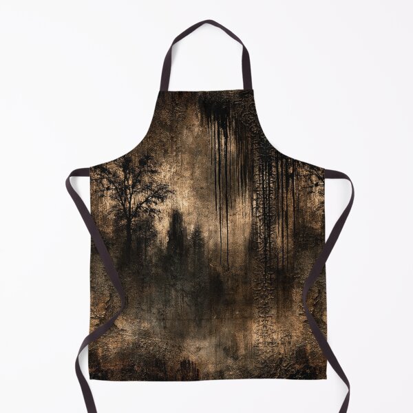 Item preview, Misty Forest Silhouette on Rusted Metal designed and sold by Piotrek0001.