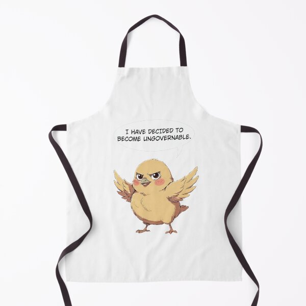 Item preview, I Have Decided To Become Ungovernable Cute Bird designed and sold by SassyArtistry.
