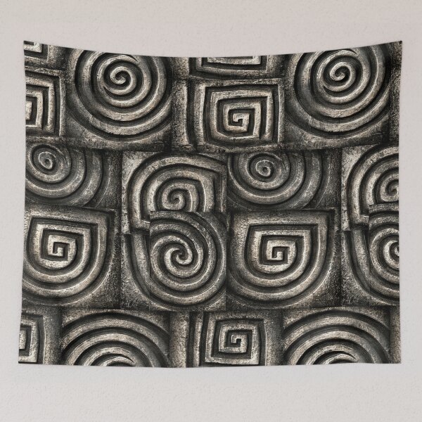 Item preview, Ancient Spiral Relief on Dark Iron designed and sold by Piotrek0001.