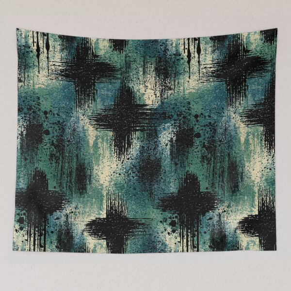Item preview, Verdigris Cross Pattern on Rusted Metal designed and sold by Piotrek0001.
