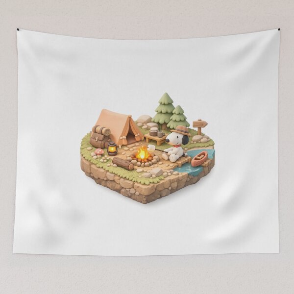 Item preview, Isometric Micro Camping Tiny Outdoor Adventure designed and sold by teemix.