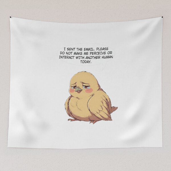 Item preview, I Sent The Email Funny Office Introvert Bird designed and sold by SassyArtistry.