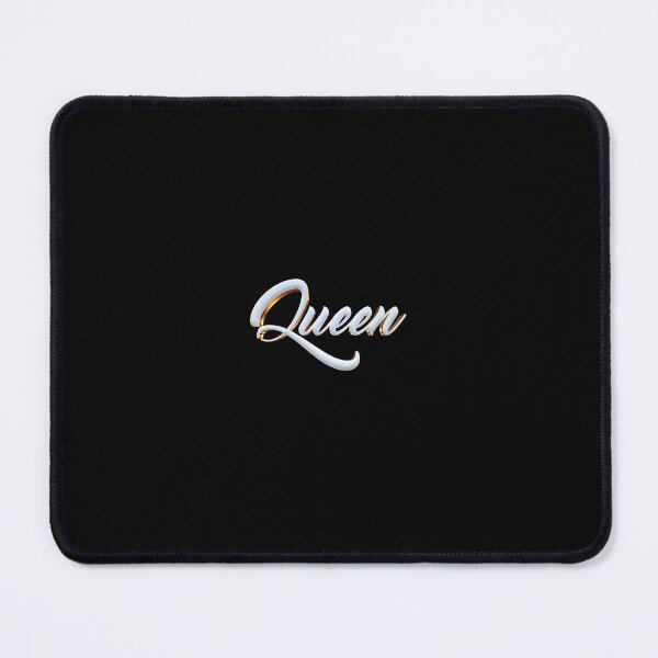 Item preview, Elegant 3D White and Gold Queen Cursive Typography designed and sold by Velouria Universe.