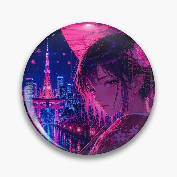 Item preview, Neon Tokyo Bamboo Nightscape designed and sold by TOKYOSTUDIO.