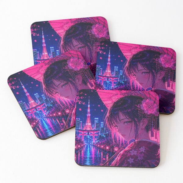 Item preview, Neon Tokyo Bamboo Nightscape designed and sold by TOKYOSTUDIO.
