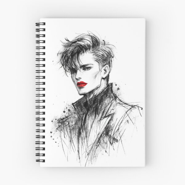 Item preview, Julius Caesar Charcoal Sketch Red Lips Pop designed and sold by teemix.