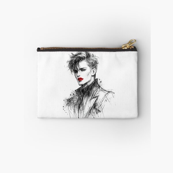 Item preview, Julius Caesar Charcoal Sketch Red Lips Pop designed and sold by teemix.
