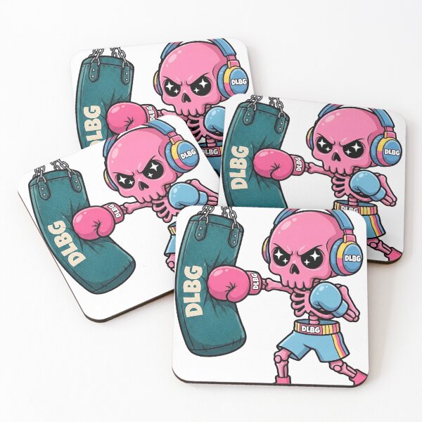Item preview, DLBG Pink Skull - Boxing Skeleton Punching Bag Workout designed and sold by DLBG-STORE.