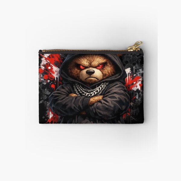 Item preview, Hooded Angry Teddy Bear Streetwear Graphic Design designed and sold by EssentialsWear.