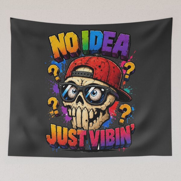 Item preview, vibing skull designed and sold by aliraweb.