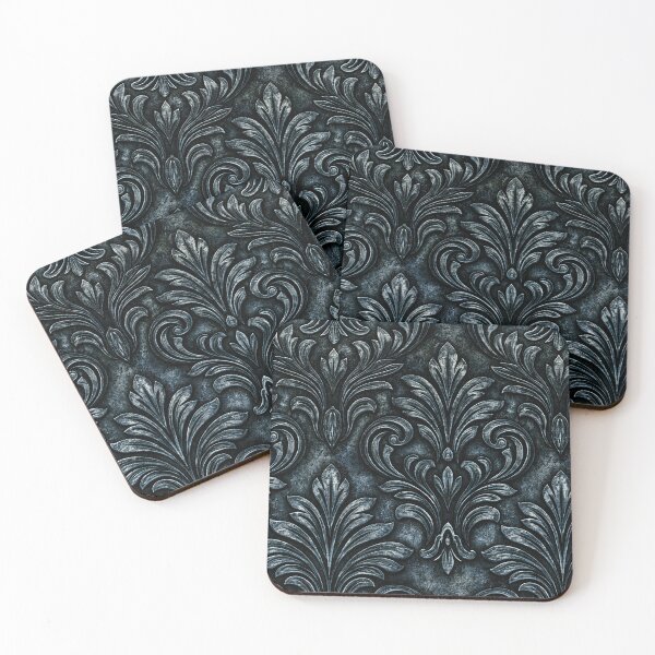 Item preview, Deep Blue Gothic Brocade Relief Art designed and sold by Piotrek0001.