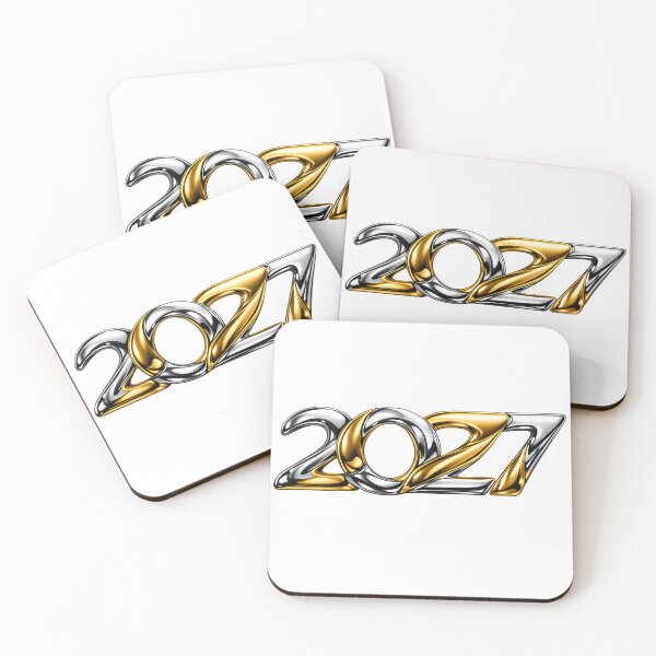 Item preview, 2027 New Year Liquid Gold and Metallic Chrome Luxury Party designed and sold by teemix.
