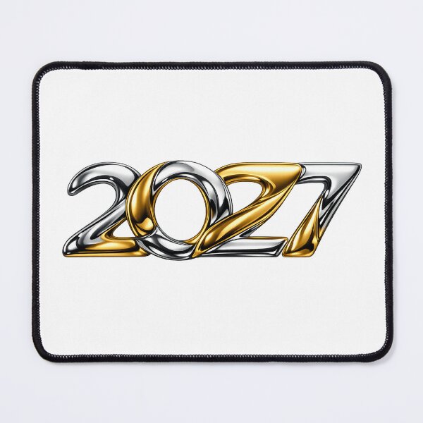Item preview, 2027 New Year Liquid Gold and Metallic Chrome Luxury Party designed and sold by teemix.