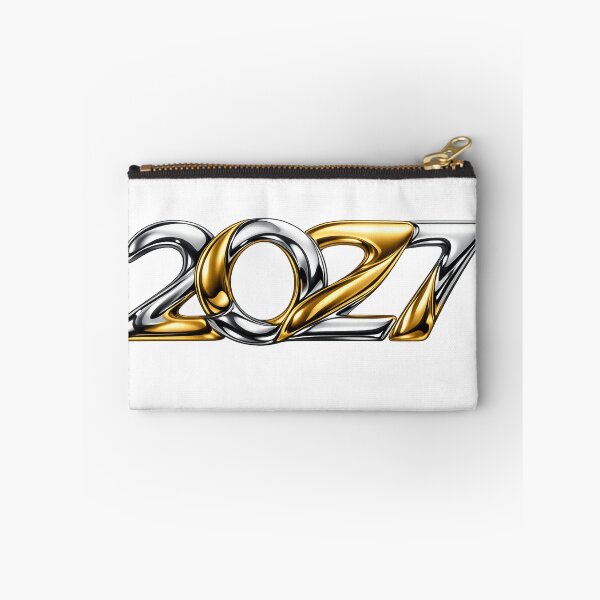 Item preview, 2027 New Year Liquid Gold and Metallic Chrome Luxury Party designed and sold by teemix.