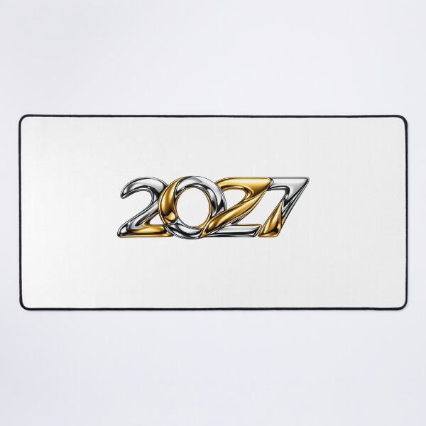 Item preview, 2027 New Year Liquid Gold and Metallic Chrome Luxury Party designed and sold by teemix.