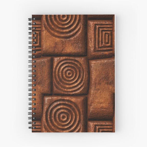 Item preview, Burnt Terracotta Geometric Relief Art designed and sold by Piotrek0001.