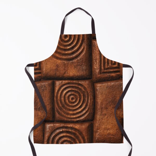 Item preview, Burnt Terracotta Geometric Relief Art designed and sold by Piotrek0001.