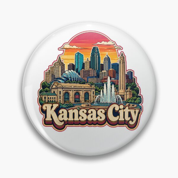 Item preview, Kansas City Vintage Skyline | Retro KC Cityscape Travel Design designed and sold by FlyingSeas.