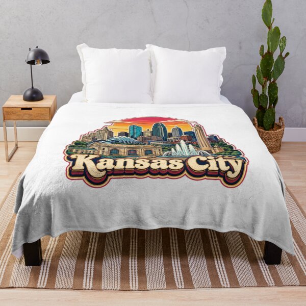 Item preview, Kansas City Vintage Skyline | Retro KC Cityscape Travel Design designed and sold by FlyingSeas.