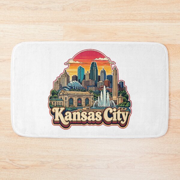 Item preview, Kansas City Vintage Skyline | Retro KC Cityscape Travel Design designed and sold by FlyingSeas.