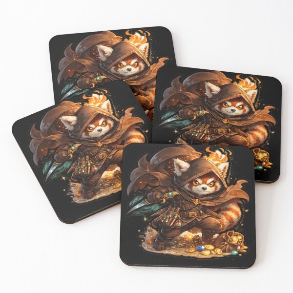 Item preview, Brave red panda in the shadow of the night designed and sold by No-No-Name.