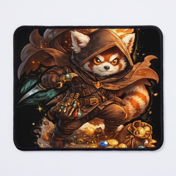 Item preview, Brave red panda in the shadow of the night designed and sold by No-No-Name.