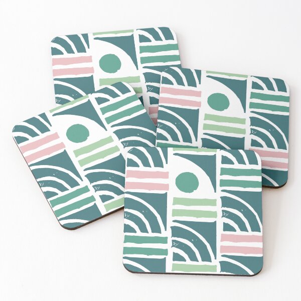 Item preview, Mid-Century Modern in Mint Green and Pink Pattern designed and sold by DEC02.