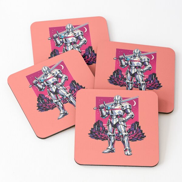 Item preview, Neon Retro Anime Cyberpunk Paladin designed and sold by KungPowUnicorn.
