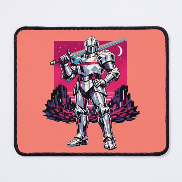 Item preview, Neon Retro Anime Cyberpunk Paladin designed and sold by KungPowUnicorn.