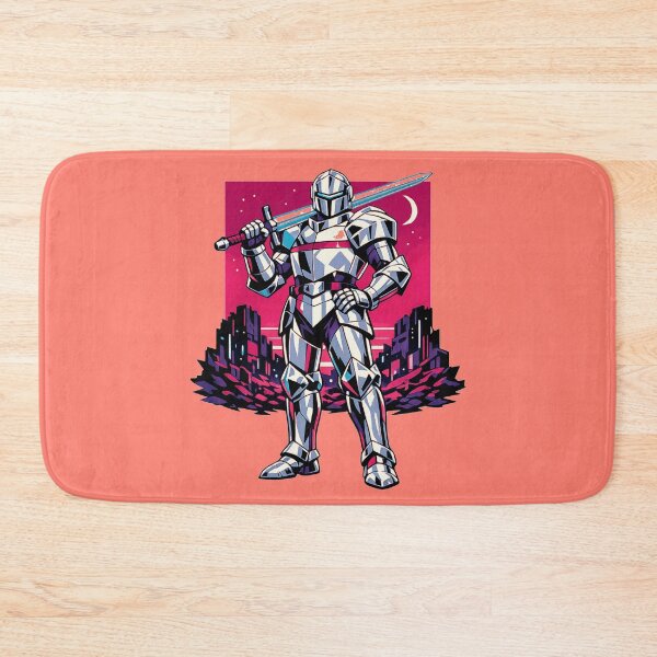 Item preview, Neon Retro Anime Cyberpunk Paladin designed and sold by KungPowUnicorn.