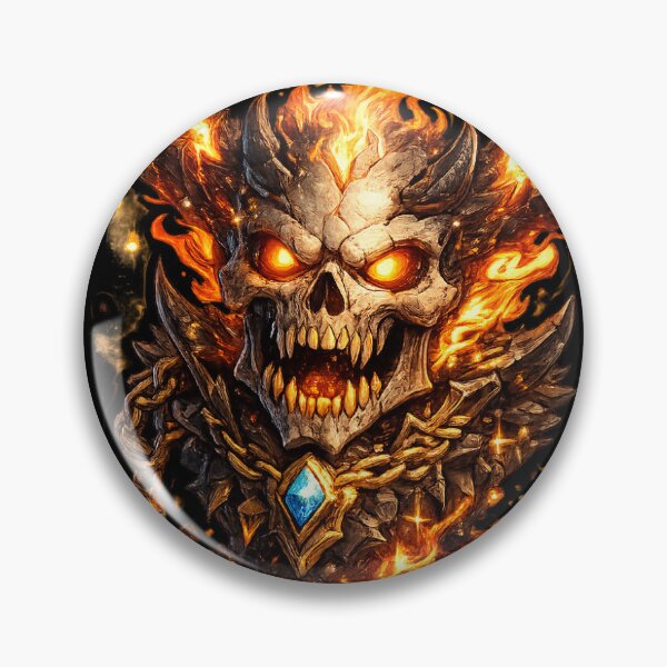 Item preview, Epic Burning Skull Demon of the Underworld designed and sold by No-No-Name.