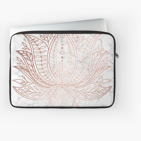 Vista previa del artículo con la obra «Loto Botánico - Oro Rosa en Mármol», diseñado y vendido por halconiandesign.