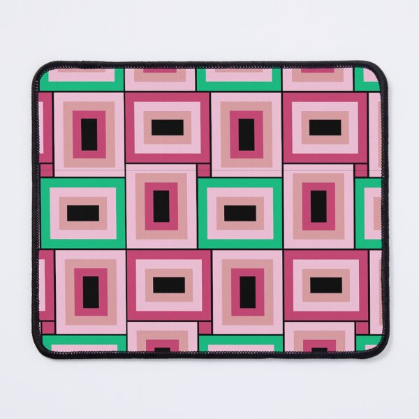 Item preview, Mid-Century Modern Pink, Green And Magenta Rectangle Pattern designed and sold by DEC02.