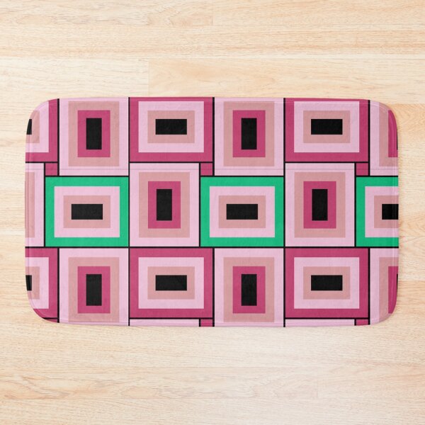 Item preview, Mid-Century Modern Pink, Green And Magenta Rectangle Pattern designed and sold by DEC02.