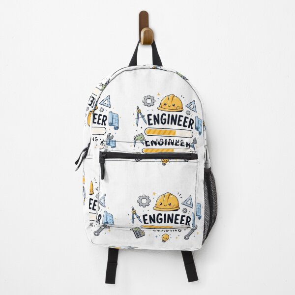 Item preview, Engineer Loading Cute Kawaii Engineering Icons | Funny Engineer Student Sticker | STEM Hard Hat Design designed and sold by Sanika arts .