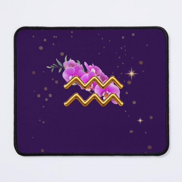 Item preview, Aquarius Zodiac Floral Art | Orchid Astrology Sign | Celestial Horoscope Illustration designed and sold by MysticPurpleHue.