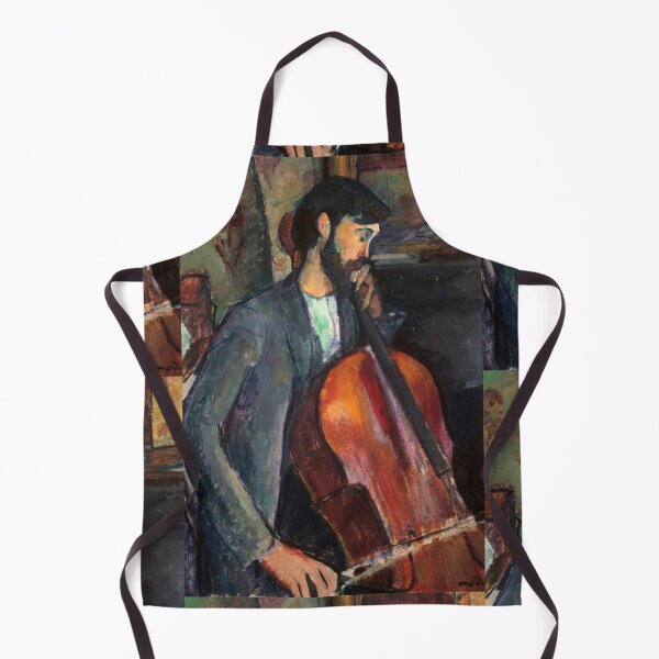 Item preview, The Cellist by Amedeo Modigliani: Musical Modernist Fine Art Print designed and sold by artofuniverse.