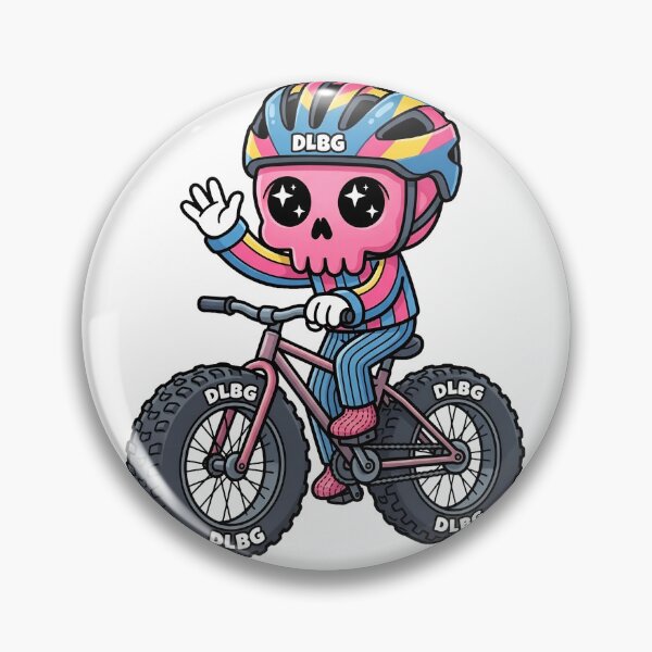 Item preview, DLBG Pink Skull - Cycling Fat Tire Bicycle Waving designed and sold by DLBG-STORE.