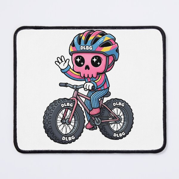 Item preview, DLBG Pink Skull - Cycling Fat Tire Bicycle Waving designed and sold by DLBG-STORE.