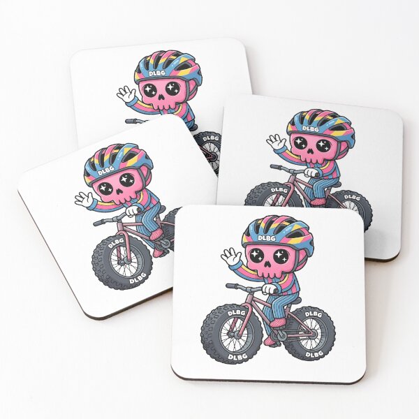 Item preview, DLBG Pink Skull - Cycling Fat Tire Bicycle Waving designed and sold by DLBG-STORE.
