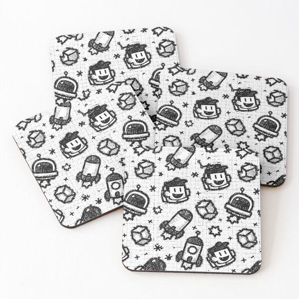 Item preview, Whimsical Astronaut and Rocket Cartoon Pattern designed and sold by Piotrek0001.