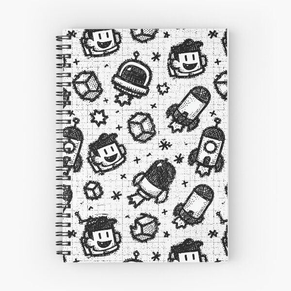 Item preview, Whimsical Astronaut and Rocket Cartoon Pattern designed and sold by Piotrek0001.