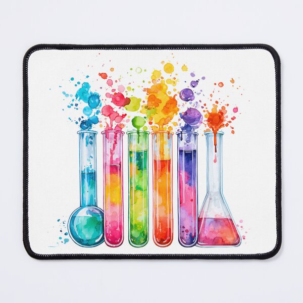 Item preview, Watercolor Rainbow Science-Chemistry Test Tubes designed and sold by GrinGalore.