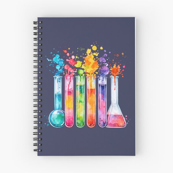 Item preview, Watercolor Rainbow Science-Chemistry Test Tubes designed and sold by GrinGalore.