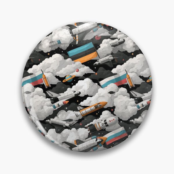 Item preview, Rocket Launch Through Celestial Clouds Pattern designed and sold by Piotrek0001.