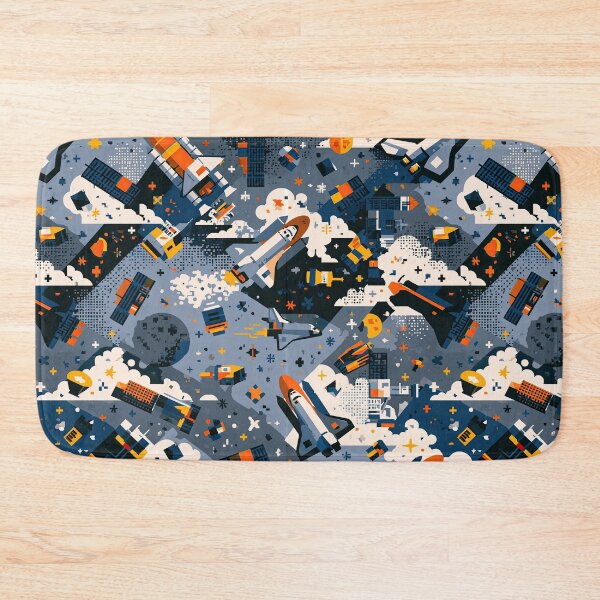 Item preview, Vibrant Space Launch and Shuttle Fleet Collage designed and sold by Piotrek0001.