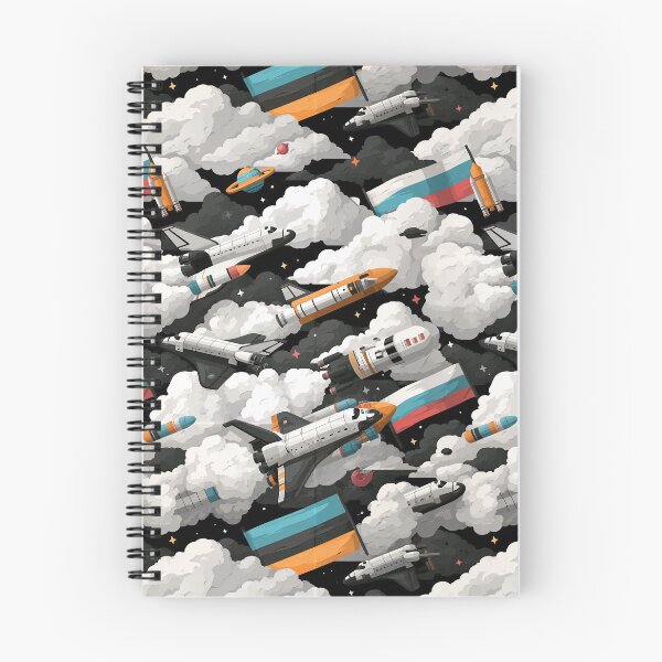 Item preview, Rocket Launch Through Celestial Clouds Pattern designed and sold by Piotrek0001.
