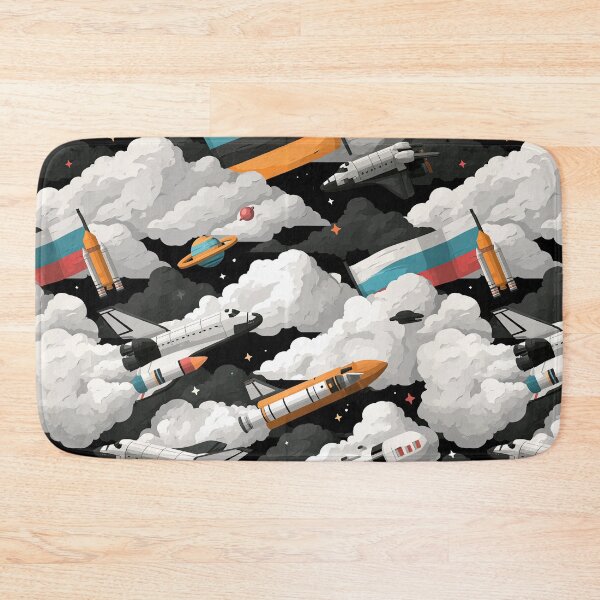 Item preview, Rocket Launch Through Celestial Clouds Pattern designed and sold by Piotrek0001.