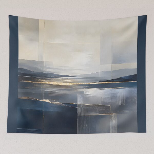 Item preview, Golden Reflection Horizon Abstract Art designed and sold by hutofdesigns.