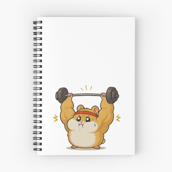 Item preview, Buff Hamster Lifting Weights - Funny Gym Swole Leg Day Motivation designed and sold by Knacky Print.